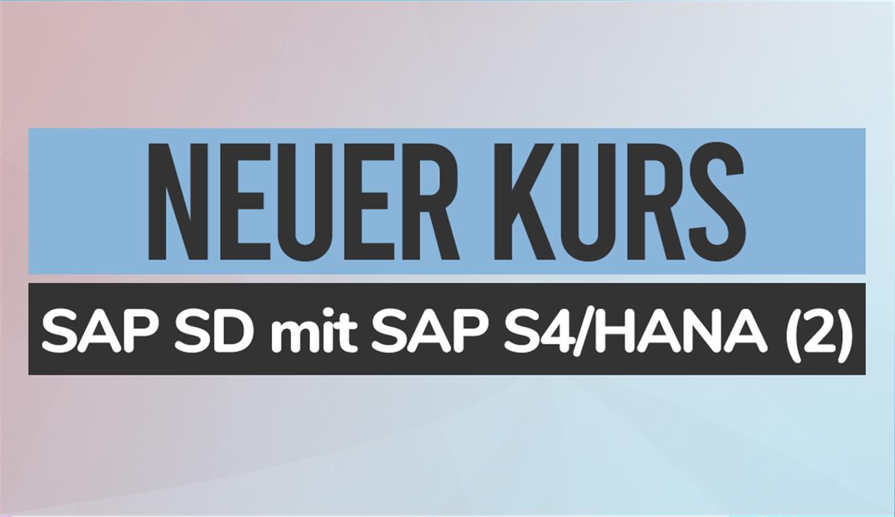 Neu: SAP SD - Preisgestaltung, Auslieferung und Fakturierung mit SAP S/4HANA